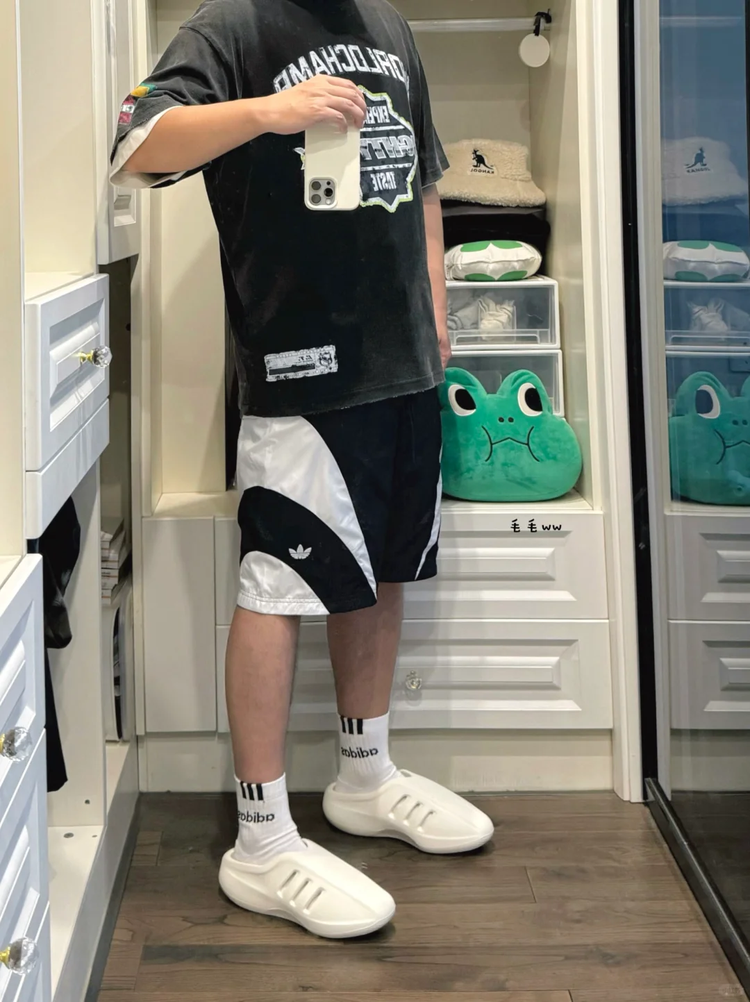 黑白短裤｜穆勒拖穿搭