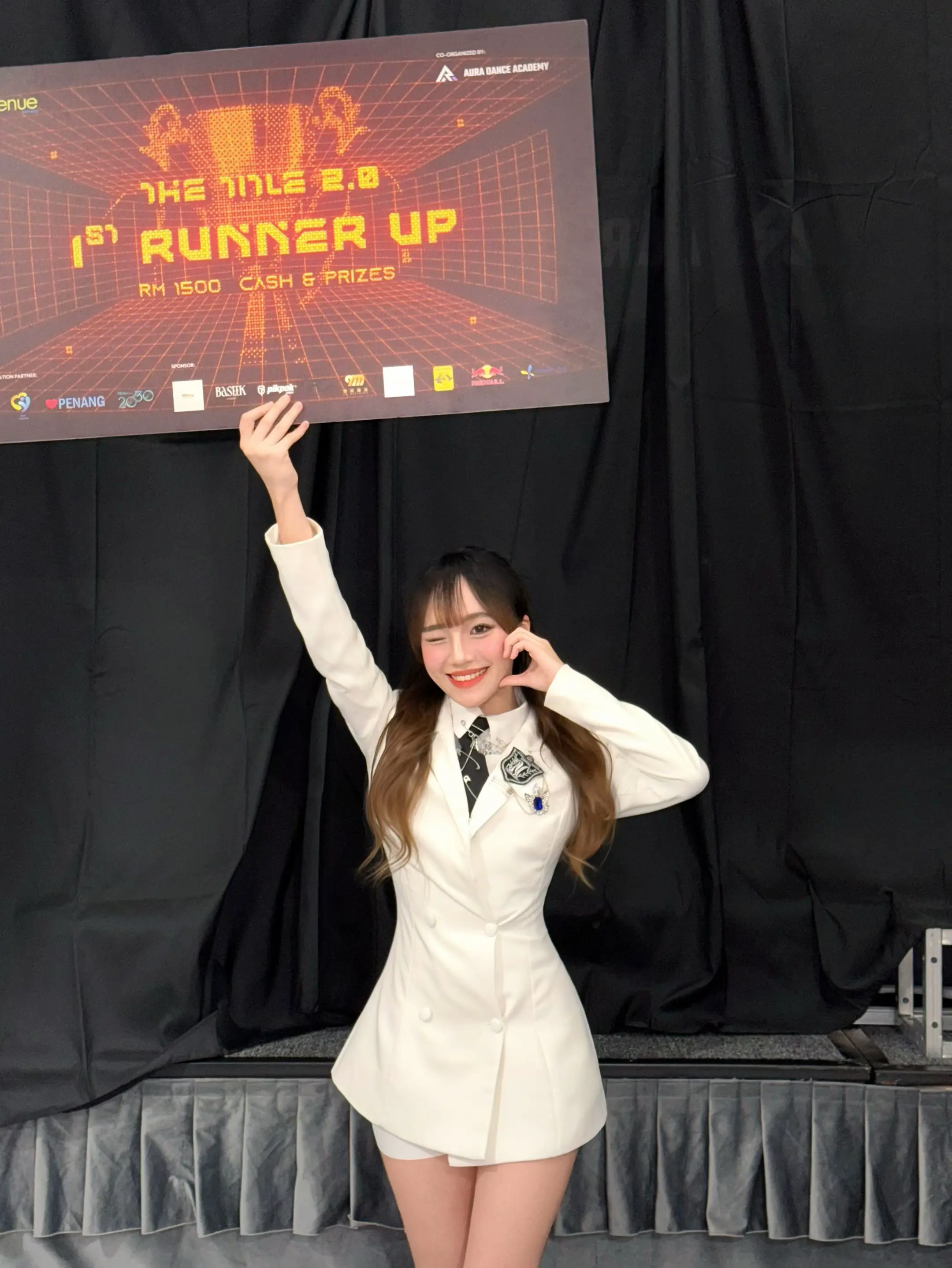 KPOP比赛拿到亚军啦！🥈💃🏻😍✨❤️🤍