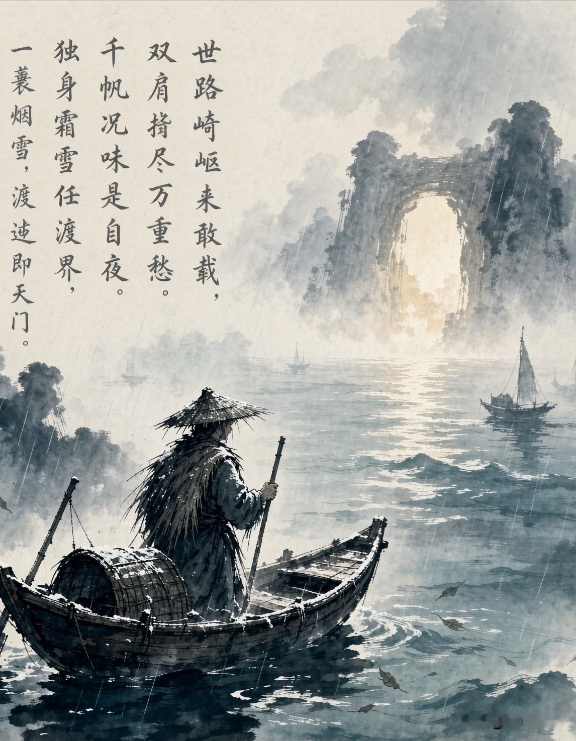 【词林正韵】
临江仙·自渡  ［狐山诗行］

惯看风波三十载，
双肩辜负红尘。
