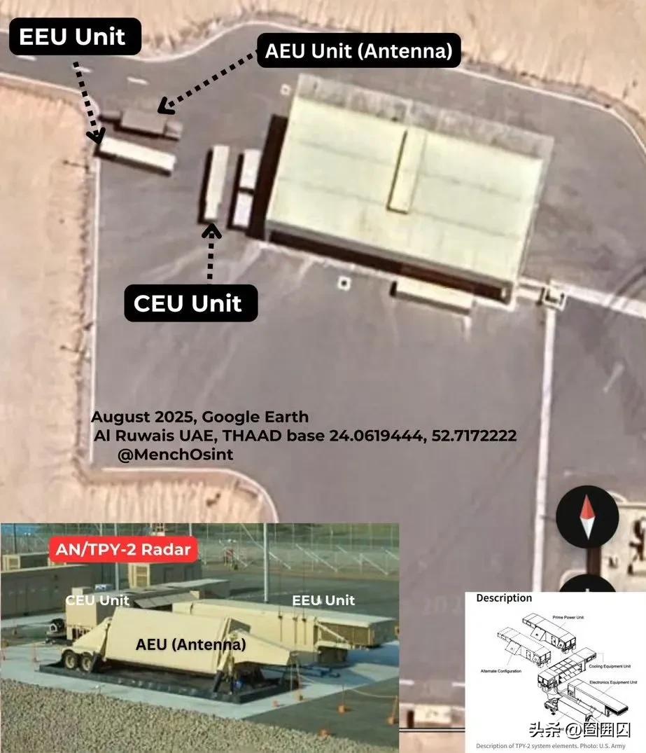 🔻伊朗法尔斯通讯社新公布卫星照片（大概率是伊朗自家卫星拍摄的），显示击中阿联酋