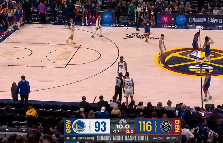 勇士不敌掘金结束三连胜今天大波小波数据一样 23分投篮14中8追梦13分4篮板8