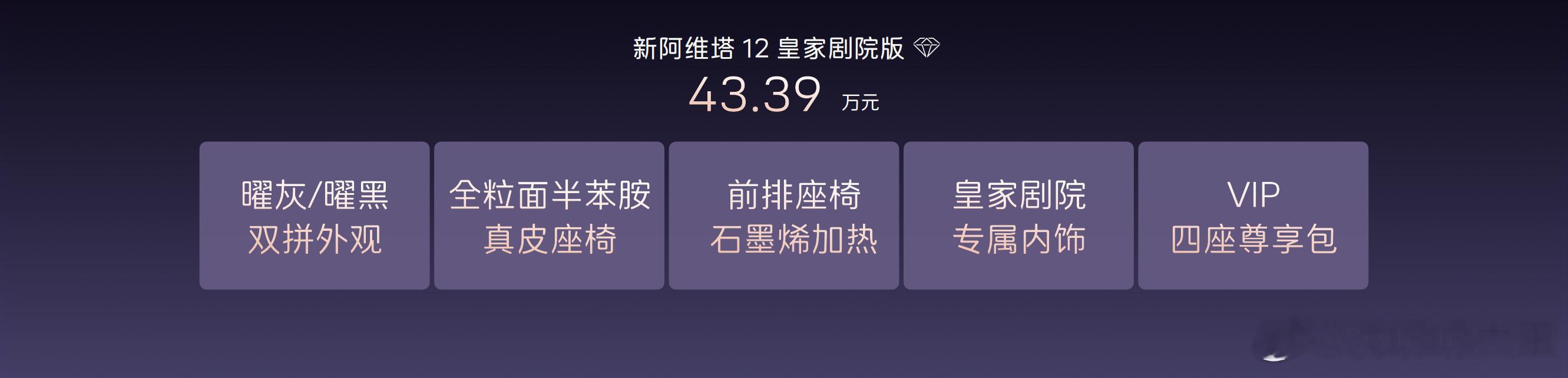 新阿维塔12上市纯电/增程双动力7款车型指导价29.39万元起百万豪车的选装顶配