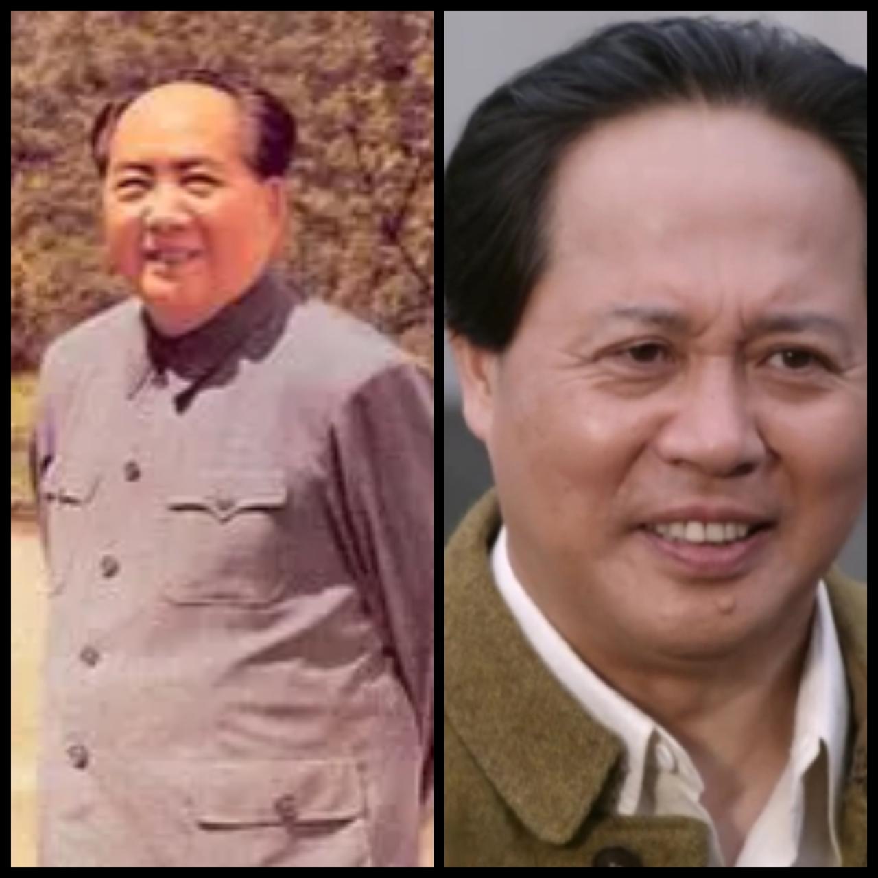 昨天看了电视剧《天下同心》，这是剧中四伟人和实际照片的对比。我想说导演你想干嘛？