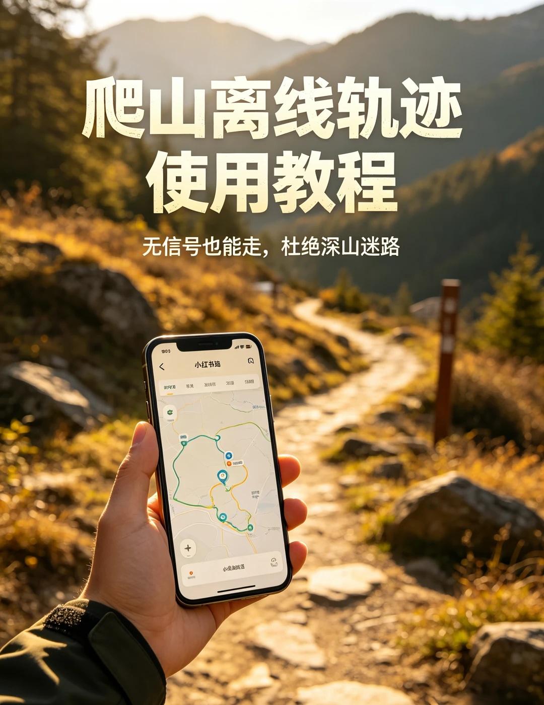 户外徒步爬山离线轨迹使用教程
很多人进山没信号，导航直接失灵，一不小心就走错野路