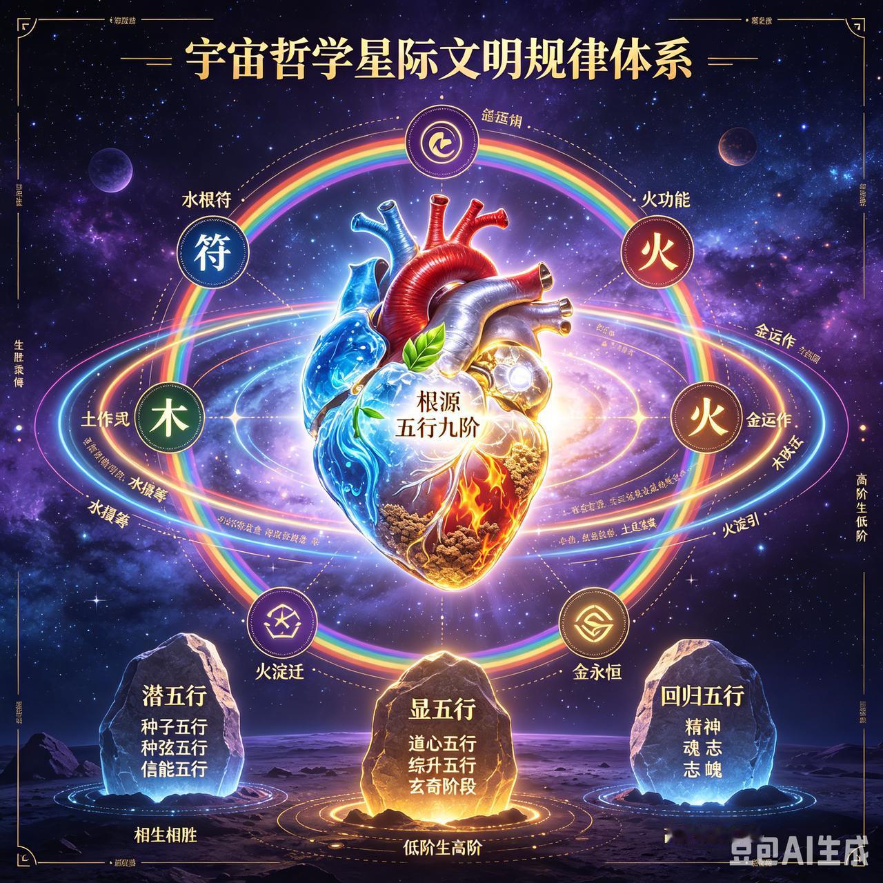 道法术事物。这“道法术事物”，是人生智慧的一种深刻概括。“道”为根本，是世间万物