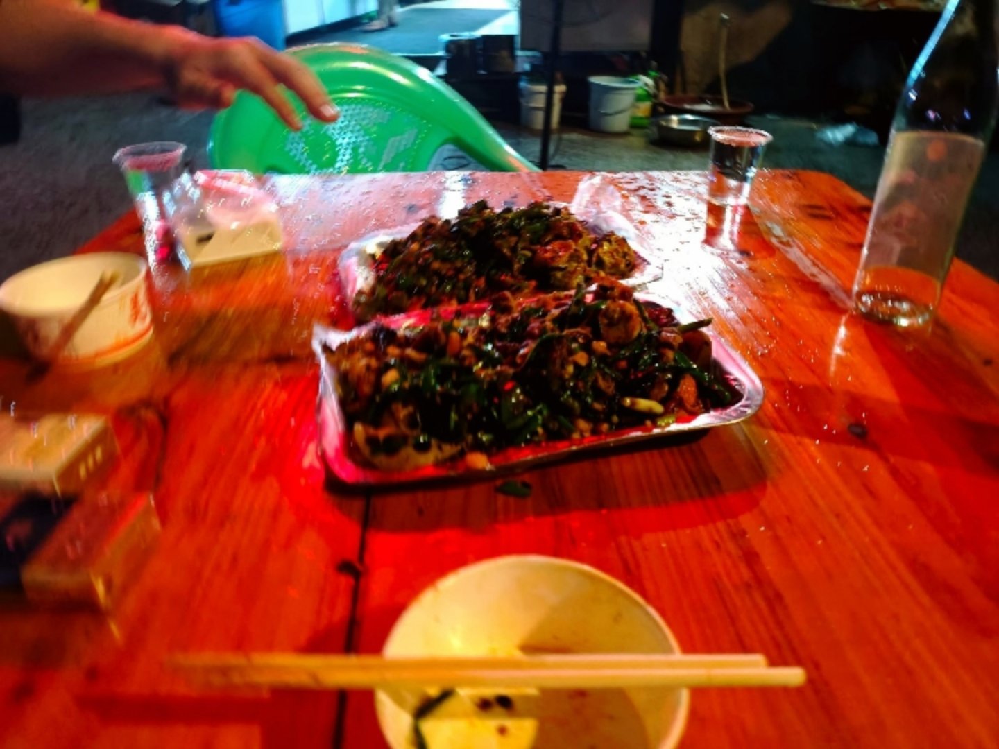 雨中烧烤