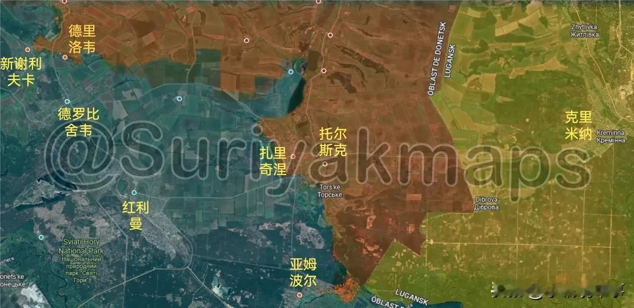 9月25日-26日俄乌最新战报（来源：Suriyak）：

1.顿涅茨克州北部前