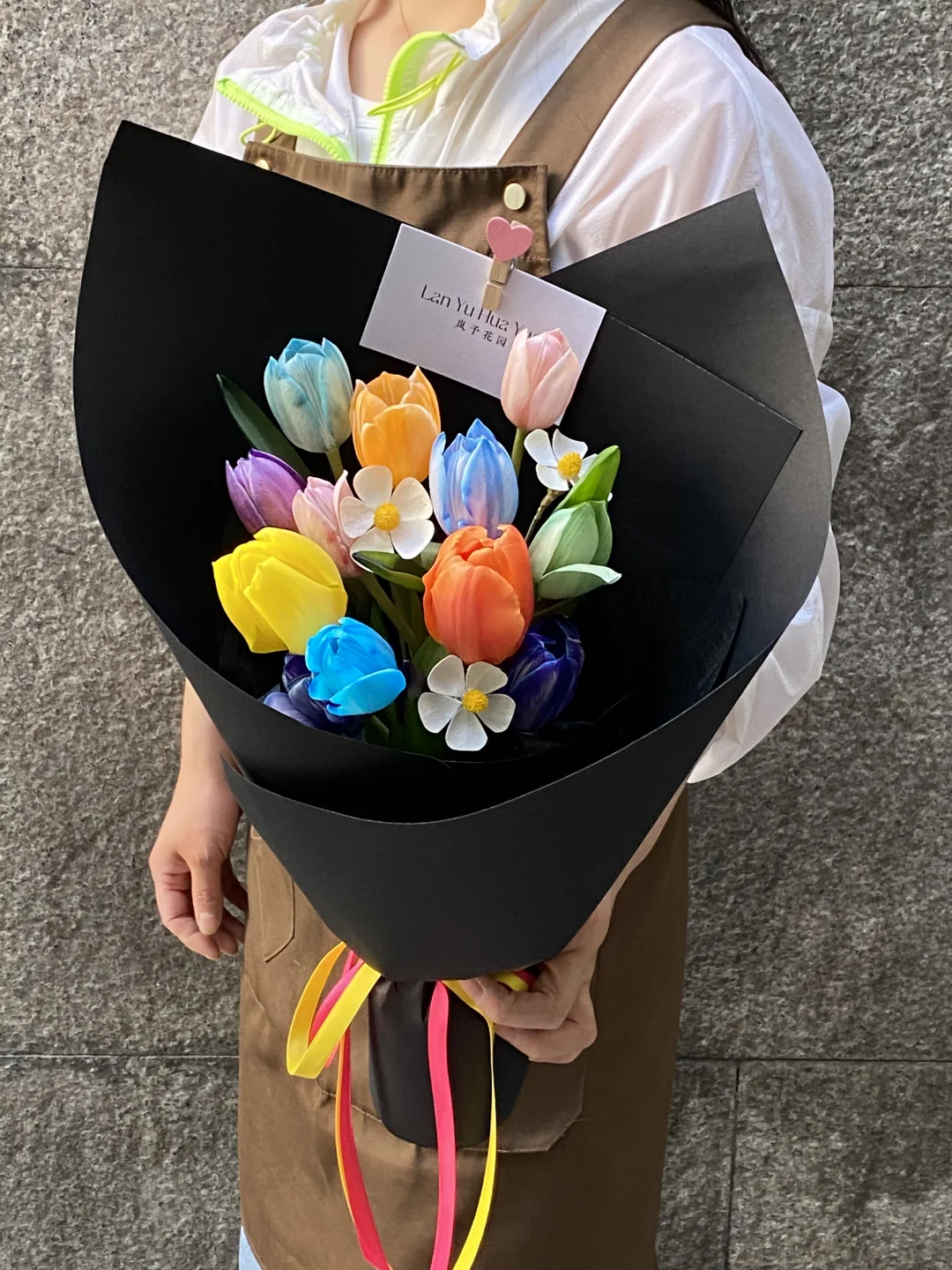 多巴胺郁金香｜黑色款包装｜定制款郁金香