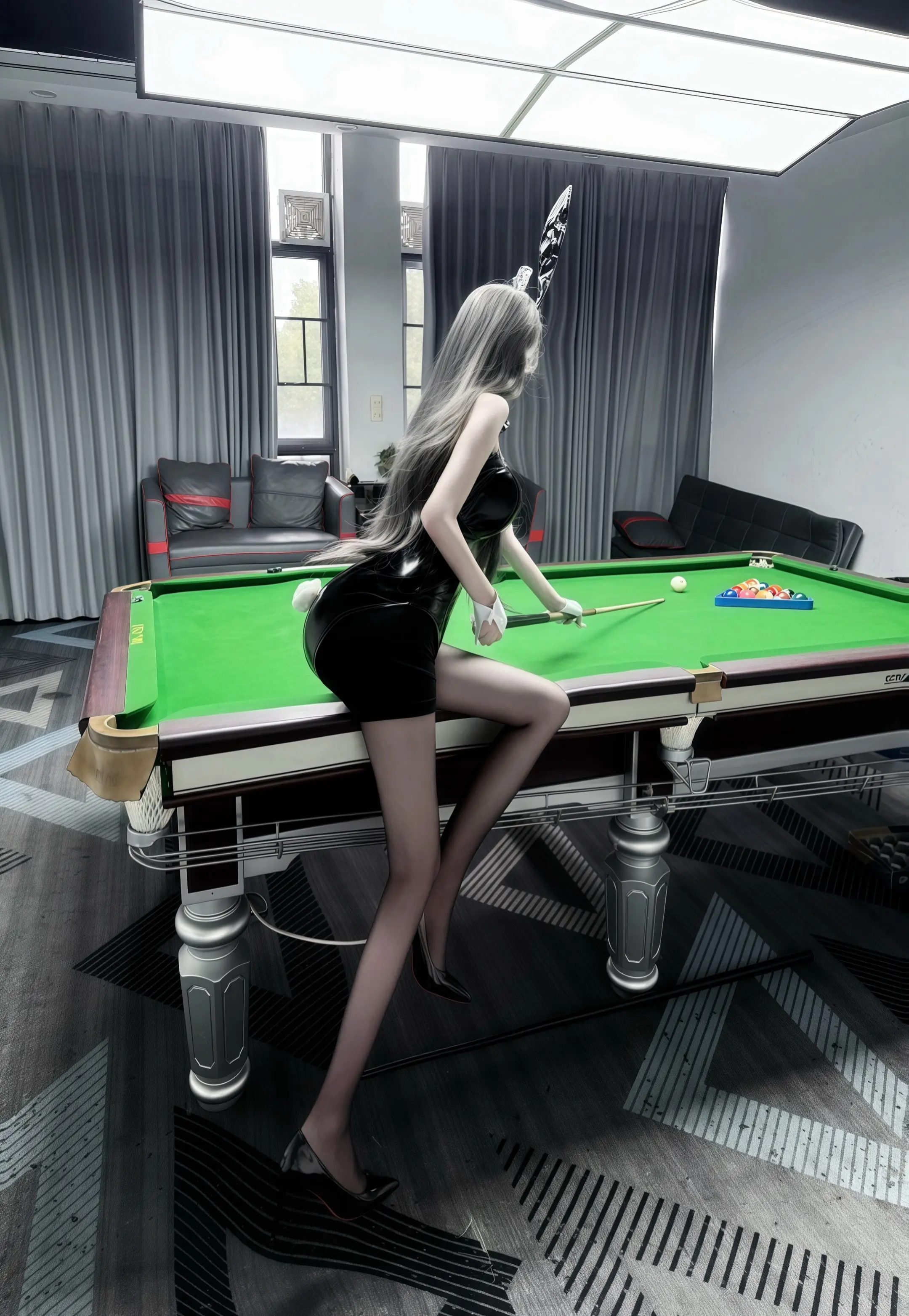 小兔子轻松拿下。🎱