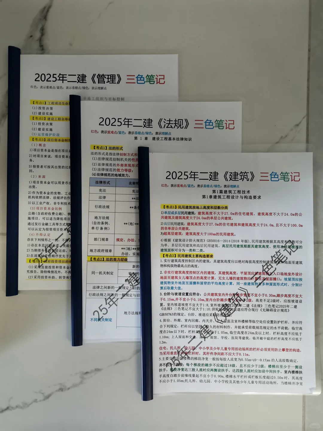 谢谢你啊三色笔记，不然二建可怎么办啊