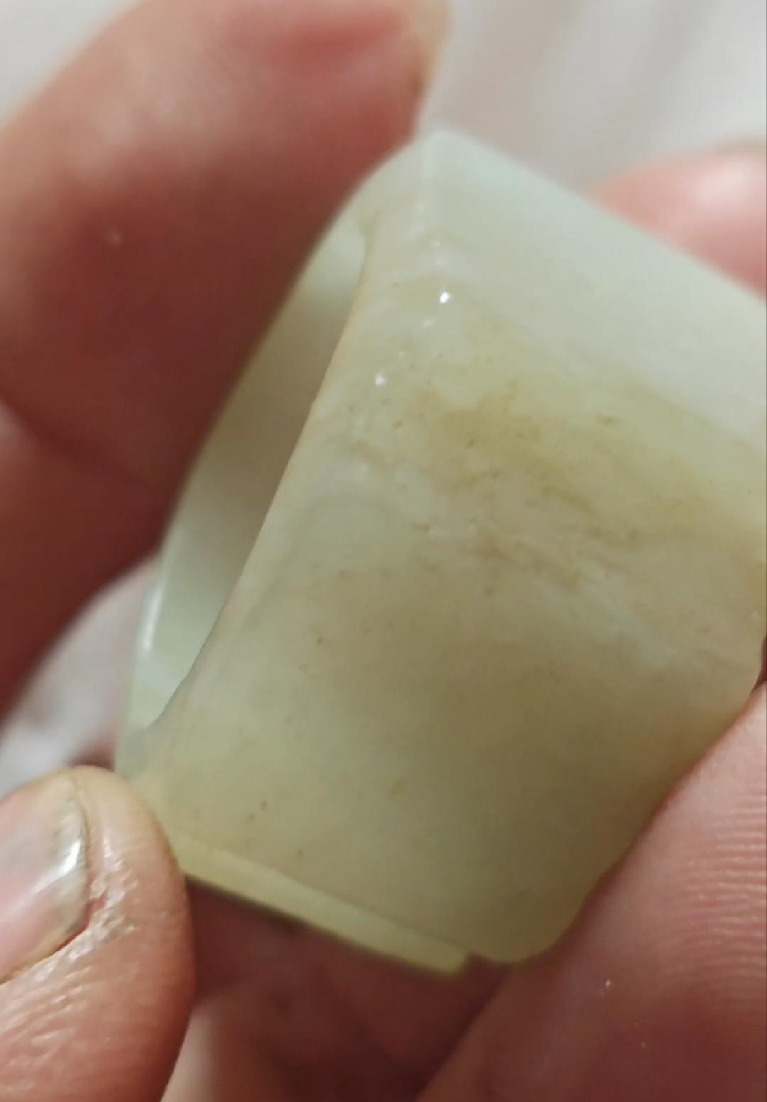 清代和田玉扳指欣赏！