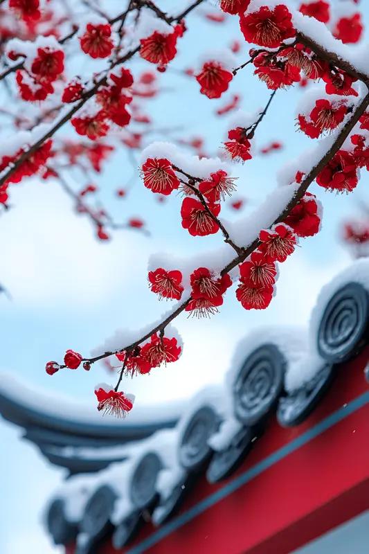 春归
（一）
雪舞梅绽启佳猷，桃夭李艳绕西楼。
今番欲赏难寻觅，尽驭东风万里游。