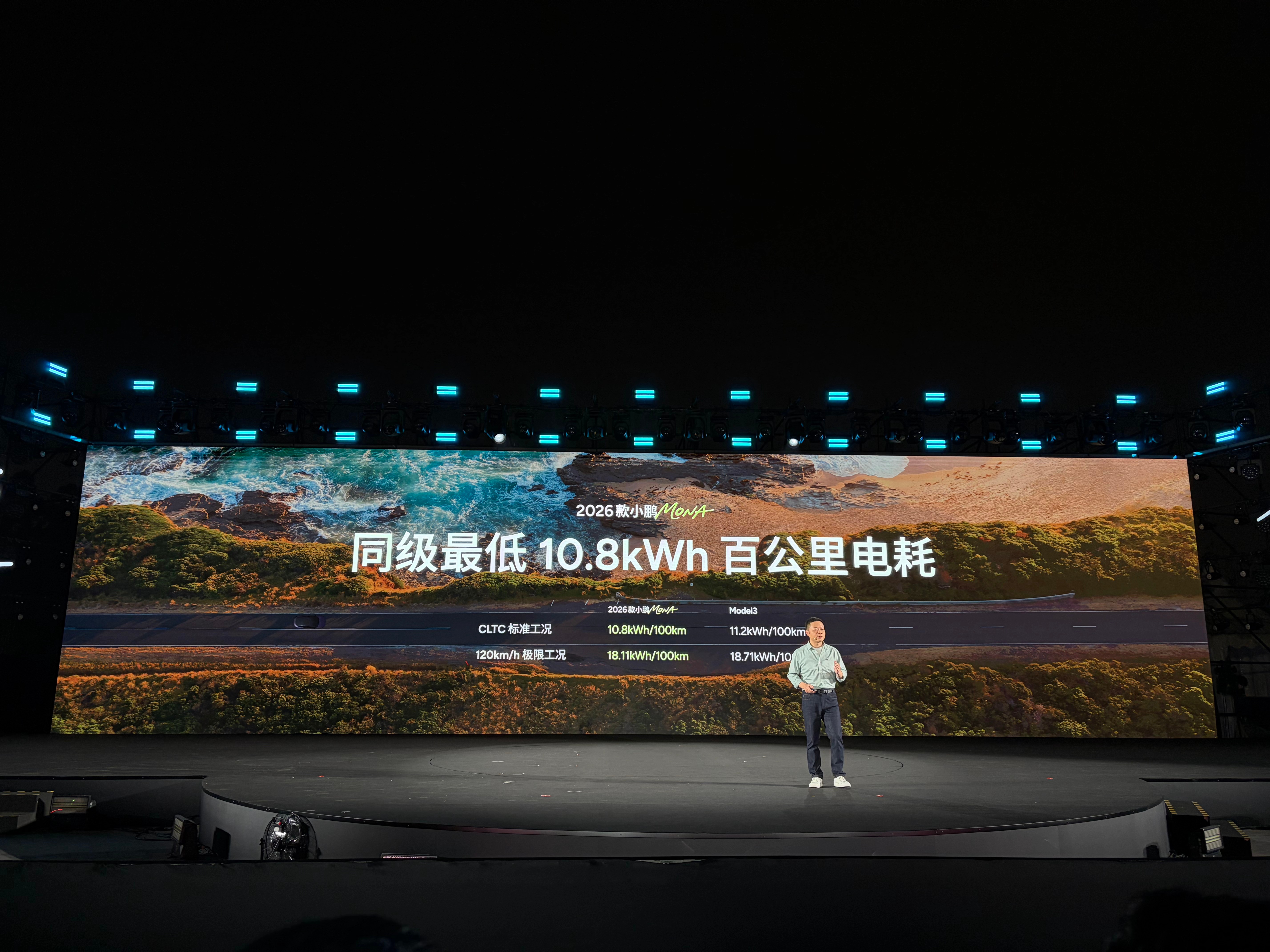 2026款小鹏MONA M03这次升级10.8kWh的百公里能耗，在同级别里确实