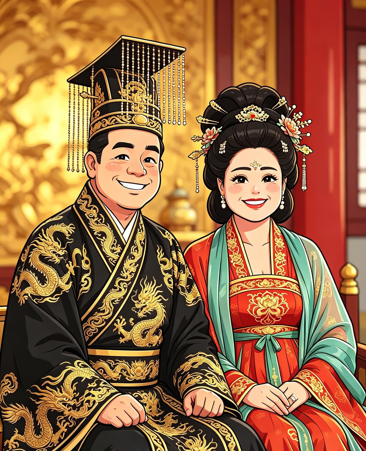 谈谈我国古代妇女的衣服装束。
 
1｜汉代贵族女子（曲裾深衣）
 汉代贵妇，交领