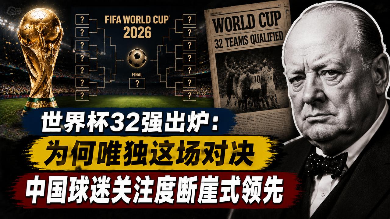 世界杯32强出炉：为何唯独这场对决，中国球迷关注度断崖式领先
2026年美加墨世