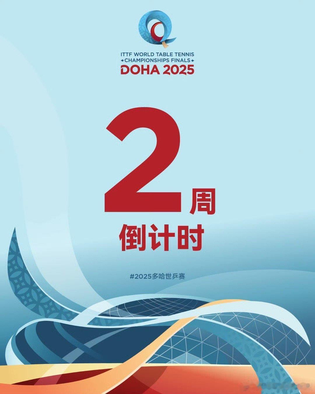 2025多哈世乒赛多哈世乒赛倒计时2周多哈世乒赛🏓️倒计时2⃣️周 ​​​
