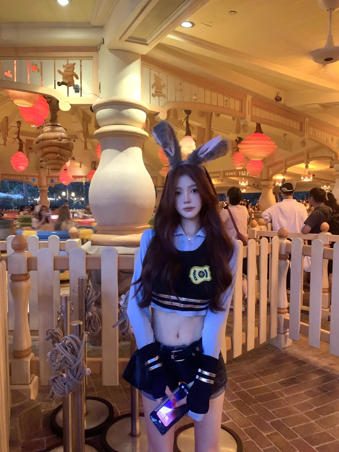 迪士尼当兔子警官🐰的一天～