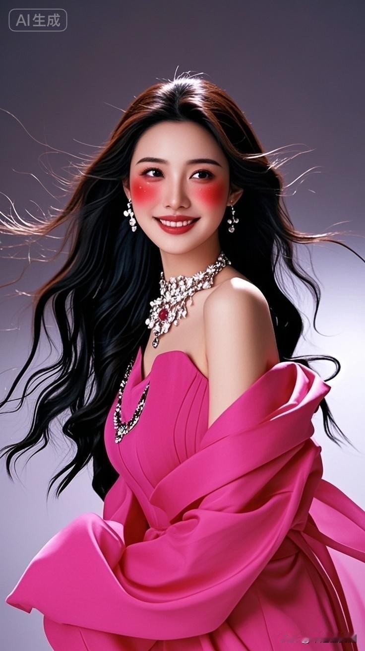 惊艳的粉色礼服，闪耀的珠宝，光彩照人！