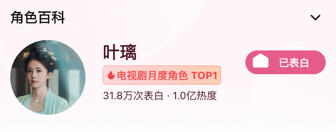 冲角色首日破亿！！白鹿叶璃