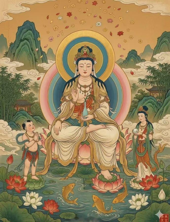 转发好运 见佛祈福，岁月安然一方净土安放初心，礼佛自省修身养性。愿世间山河无恙，