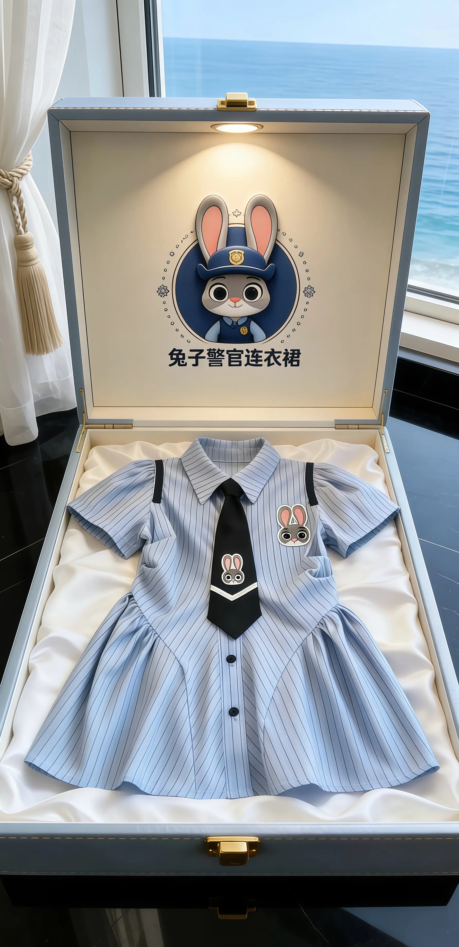 学院风穿搭 兔子警官 疯狂动物城2 生女儿就是用来打扮的 兔子警官连衣裙