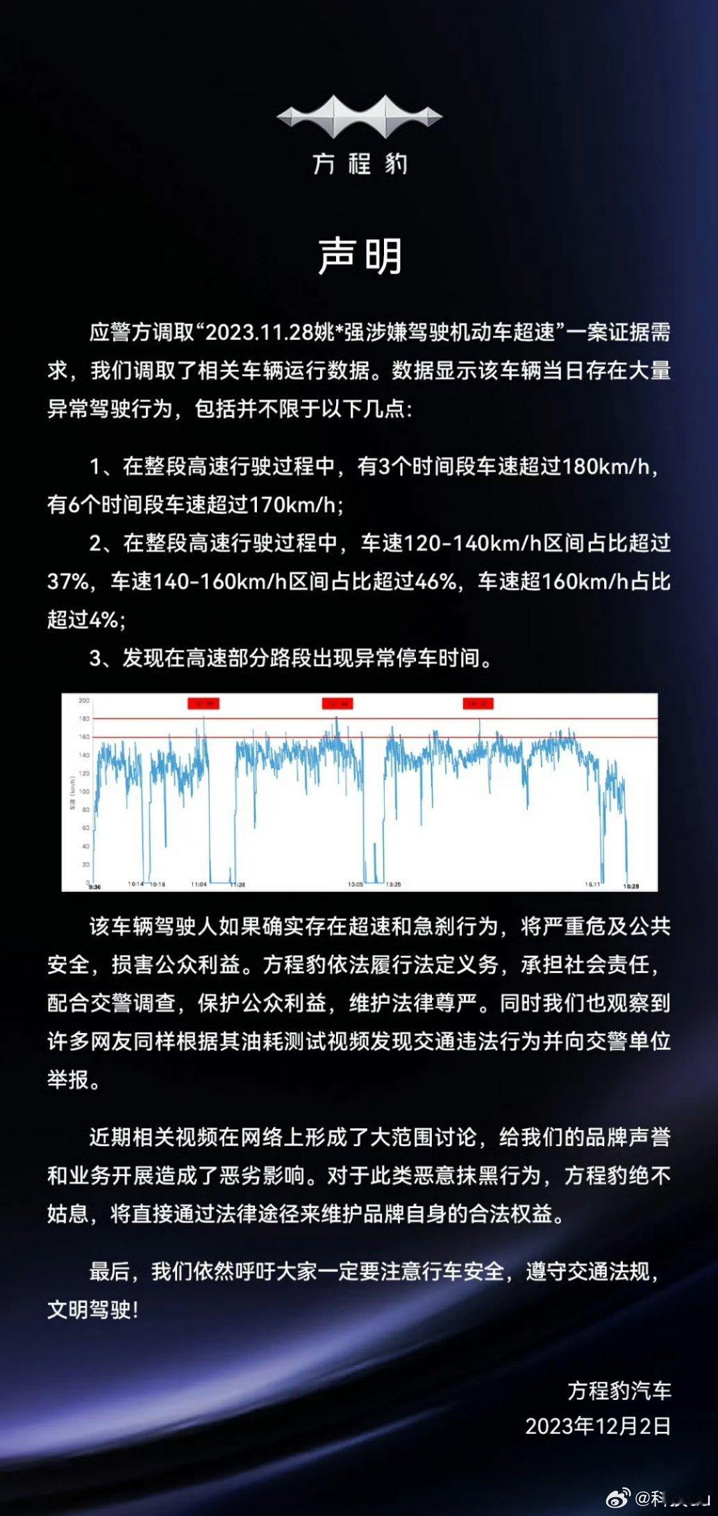 #方程豹回应百公里油耗18升#为了黑比亚迪方程豹5油耗，某汽车博主姚十八，高速直