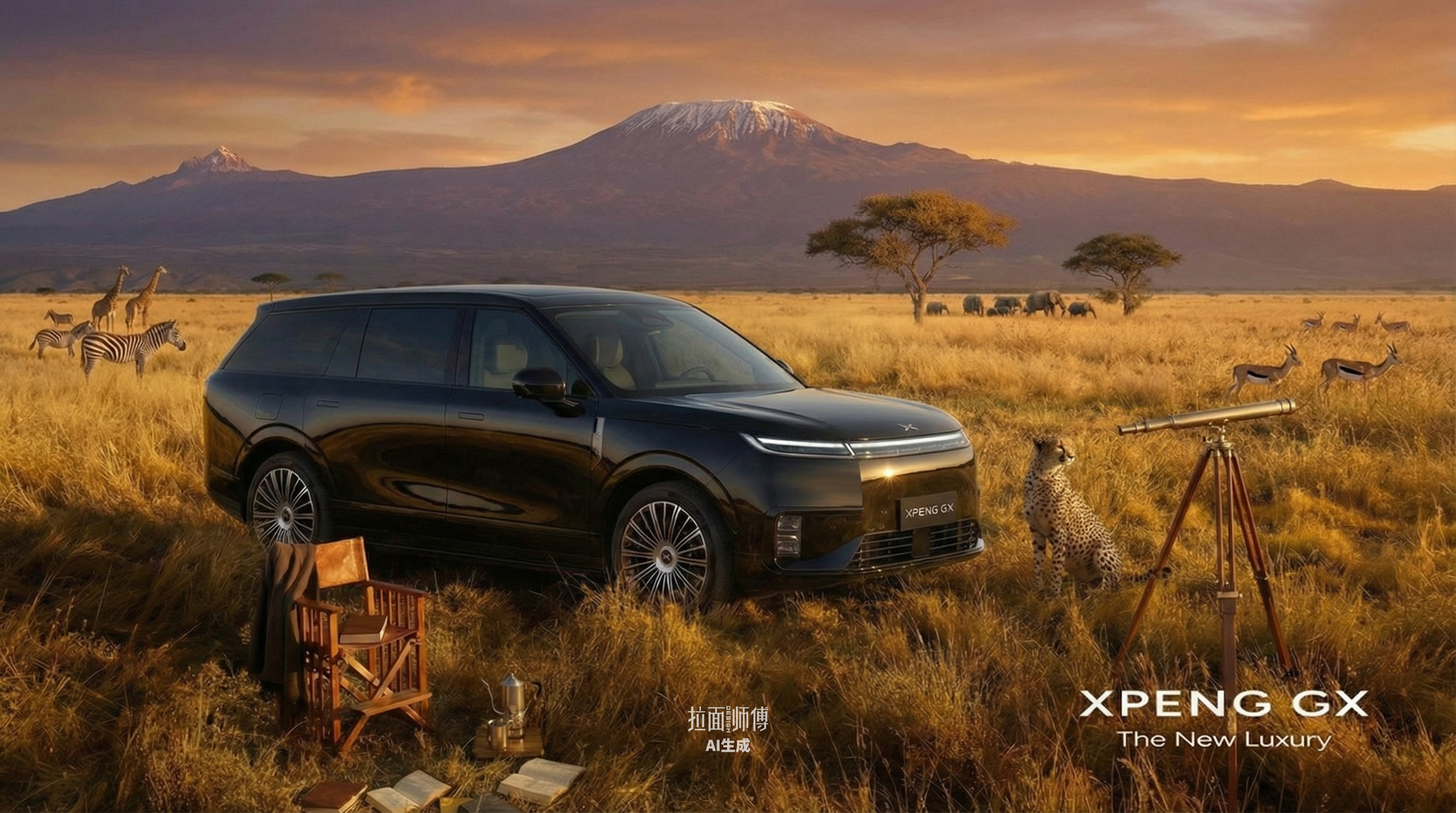 小鹏GX前脸预览！这次的官图十分大方，不拖延直接发。但又十分吝啬，前脸不给大家看