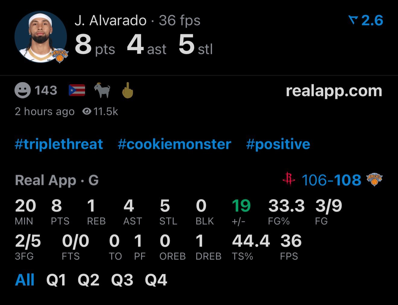 尼克斯交易想要的效果，他们想要一个能搅和，甚至季后赛能上去对喷对着干的人，他们的