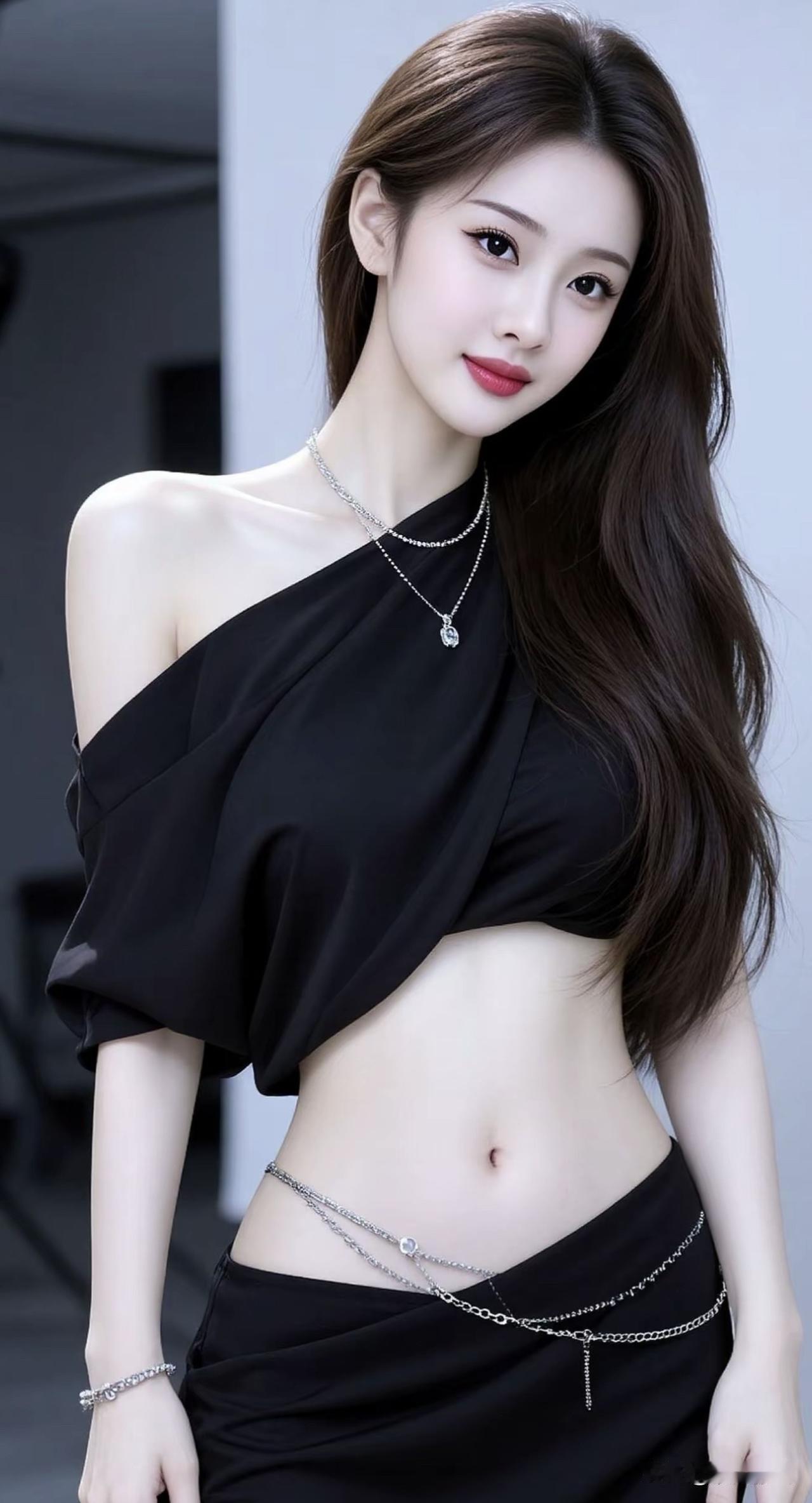 优雅黑裙，闪耀珠宝，气质女神！💃✨轻奢时尚黑裙 气质黑裙搭配 气质吊带黑裙 气