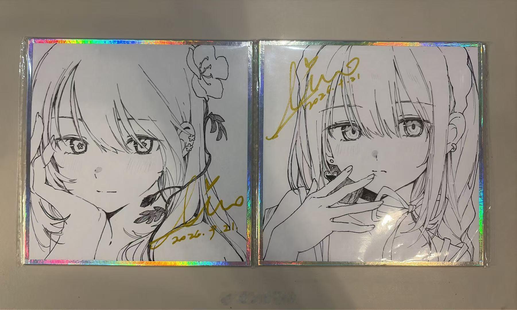 给展子画的俩签绘。好久没手绘手抖[柯基] ​​​