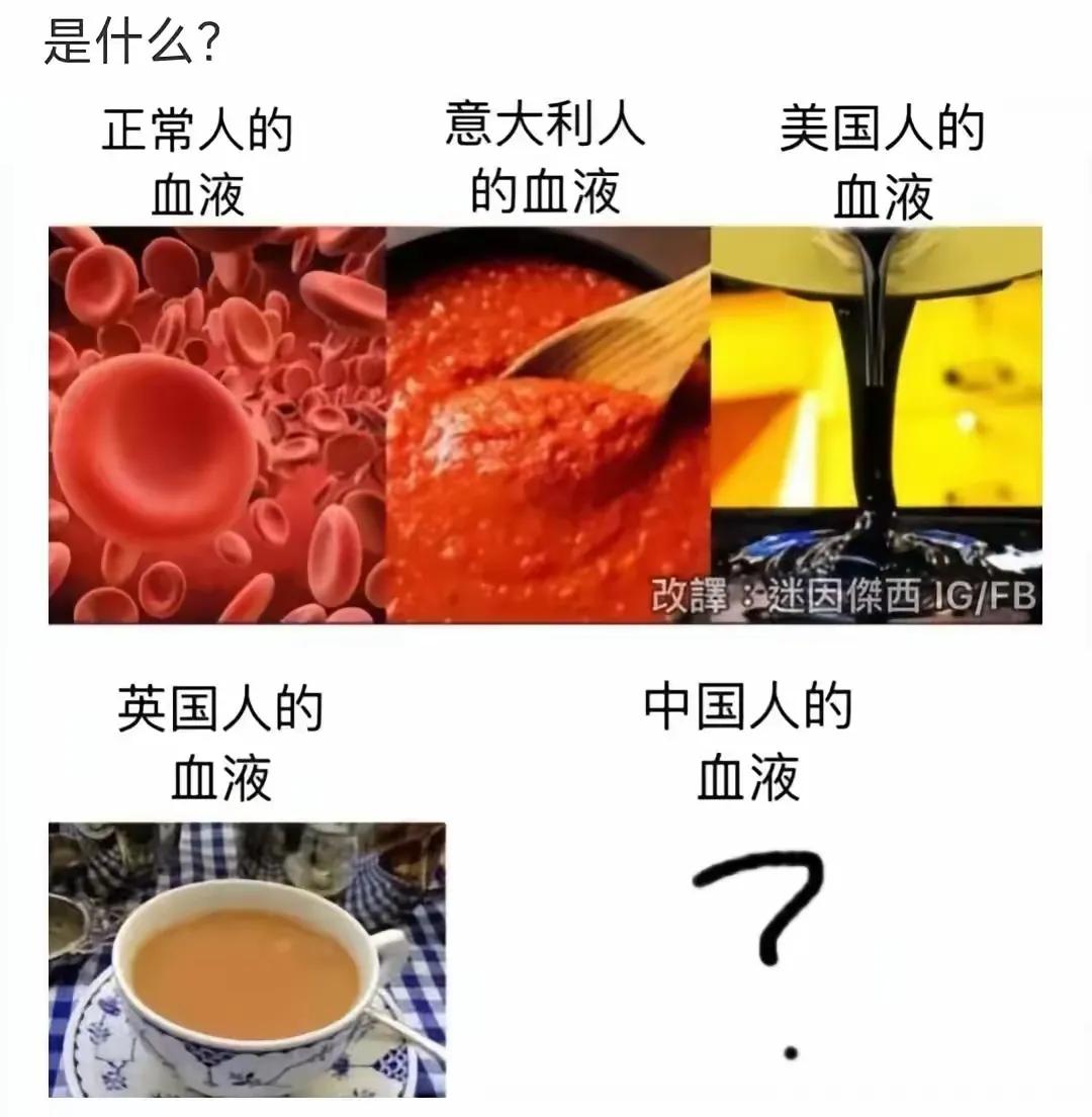 中国人的血液是什么[狗头]