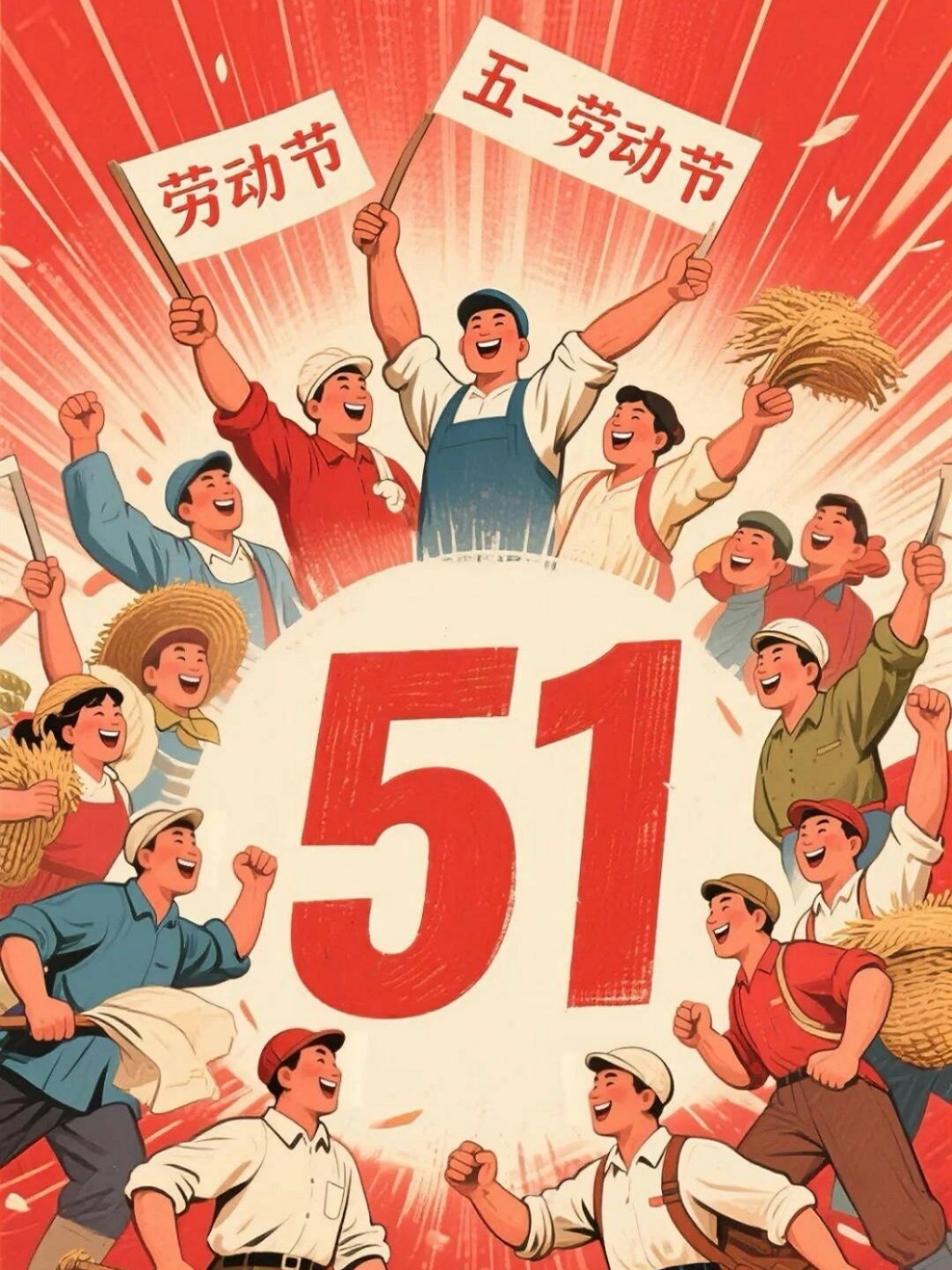 五一劳动节 今天是五一国际劳动节，也是农历十五，花好月圆人团圆金东区