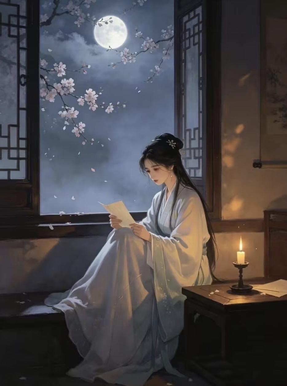 上联：欲写相思难离月
下联：将听孤心不识云