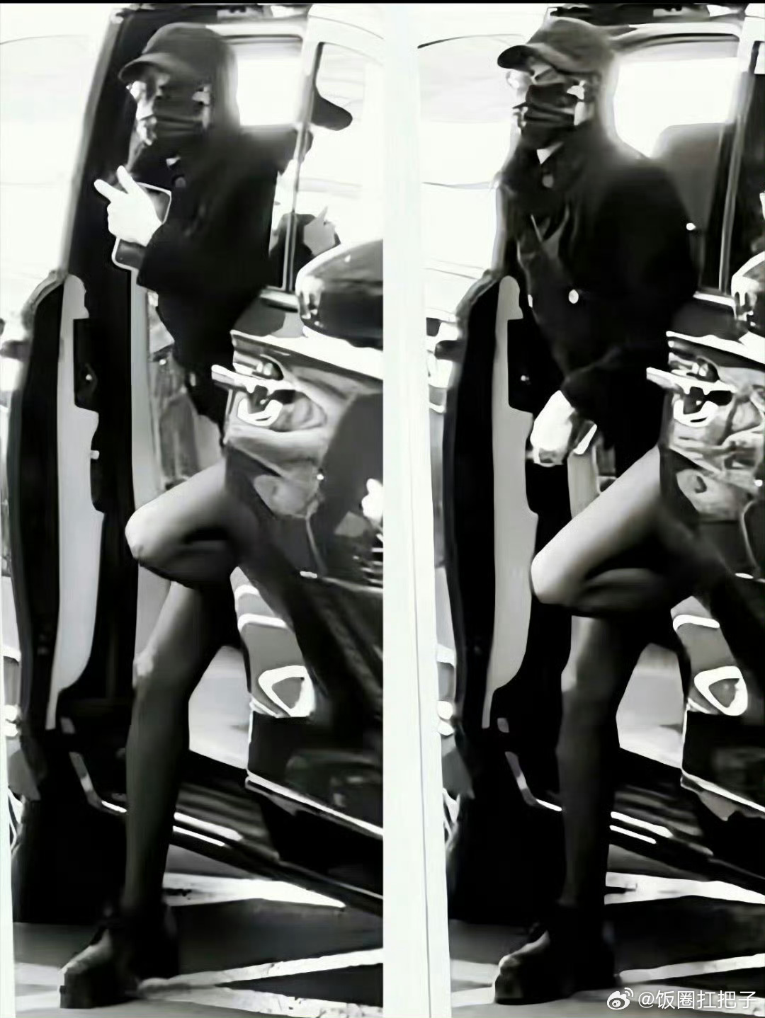 迪丽热巴黑丝长腿迪丽热巴 🆘 热巴这套造穿搭太酷了吧！黑丝加上大长腿，身材比例