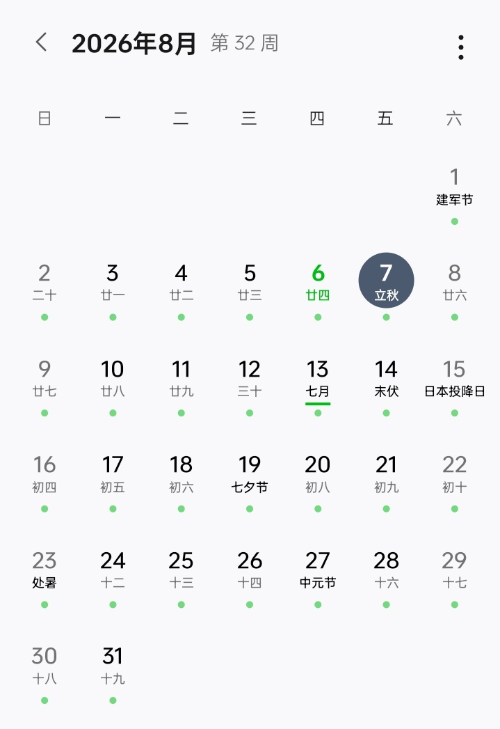 26年的夏天就这样悄无声息的结束了 