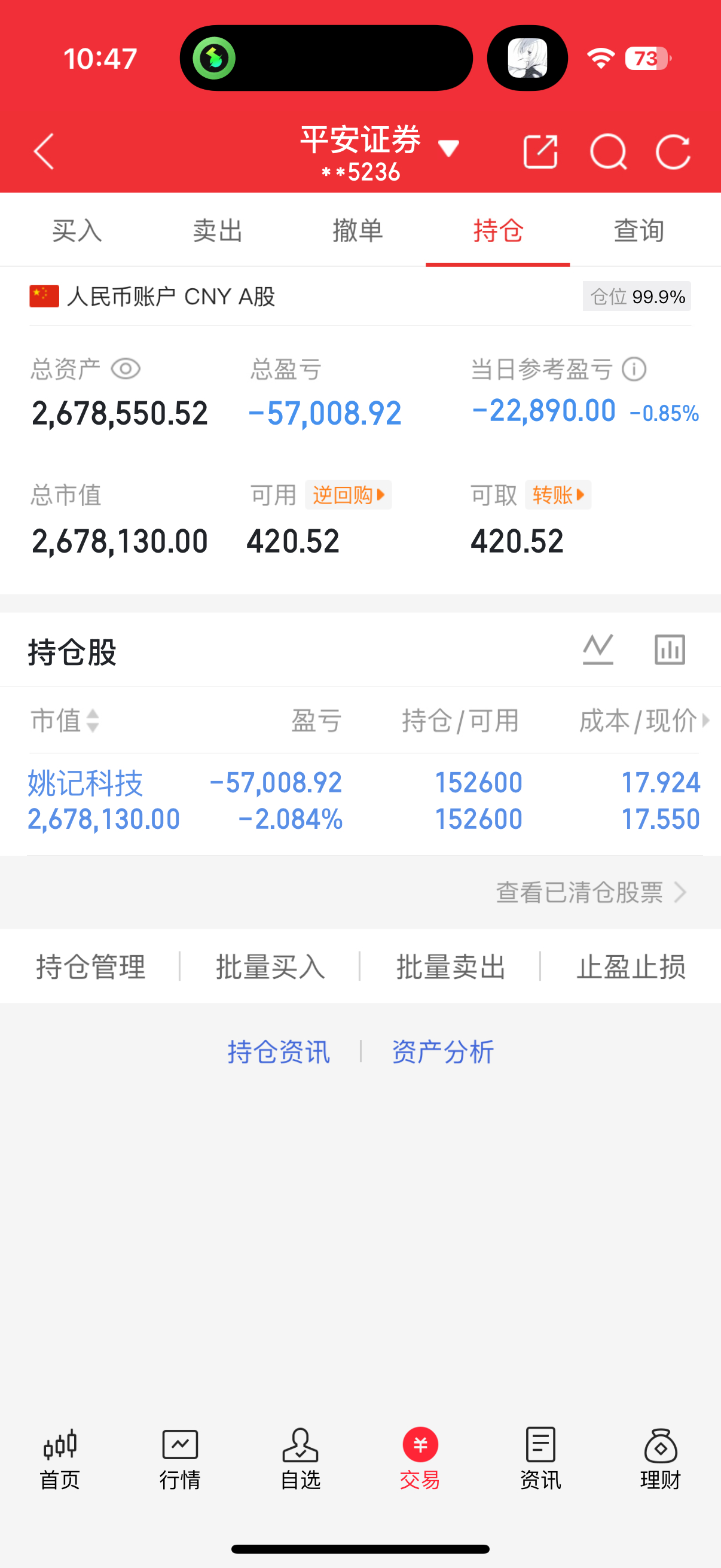牌没有问题，继续持有，耐心等待 ​​​