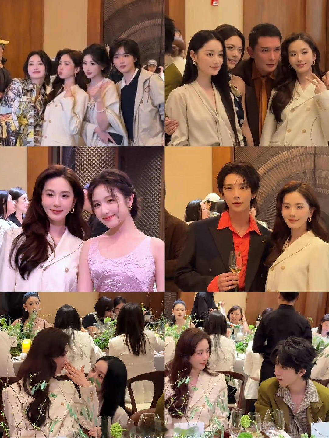 刘诗诗赵今麦郭晓婷合照刘诗诗郭晓婷热聊  刘诗诗和好多人合影啊，帅哥美女好养眼 
