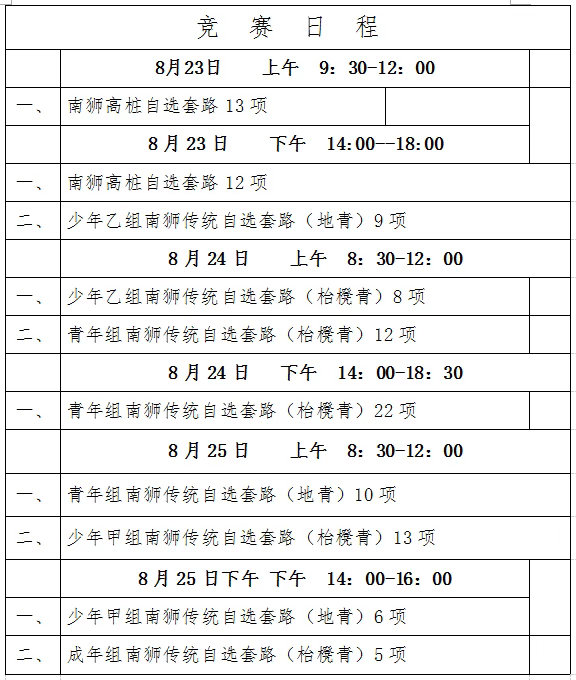【2026年广东省龙狮锦标赛将在怀集举行】肇庆市怀集县定于2026年8月22日-
