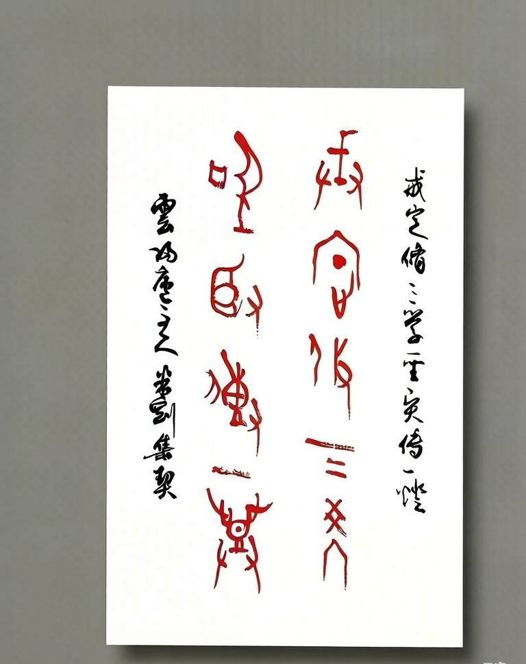 米刚甲骨文作品
