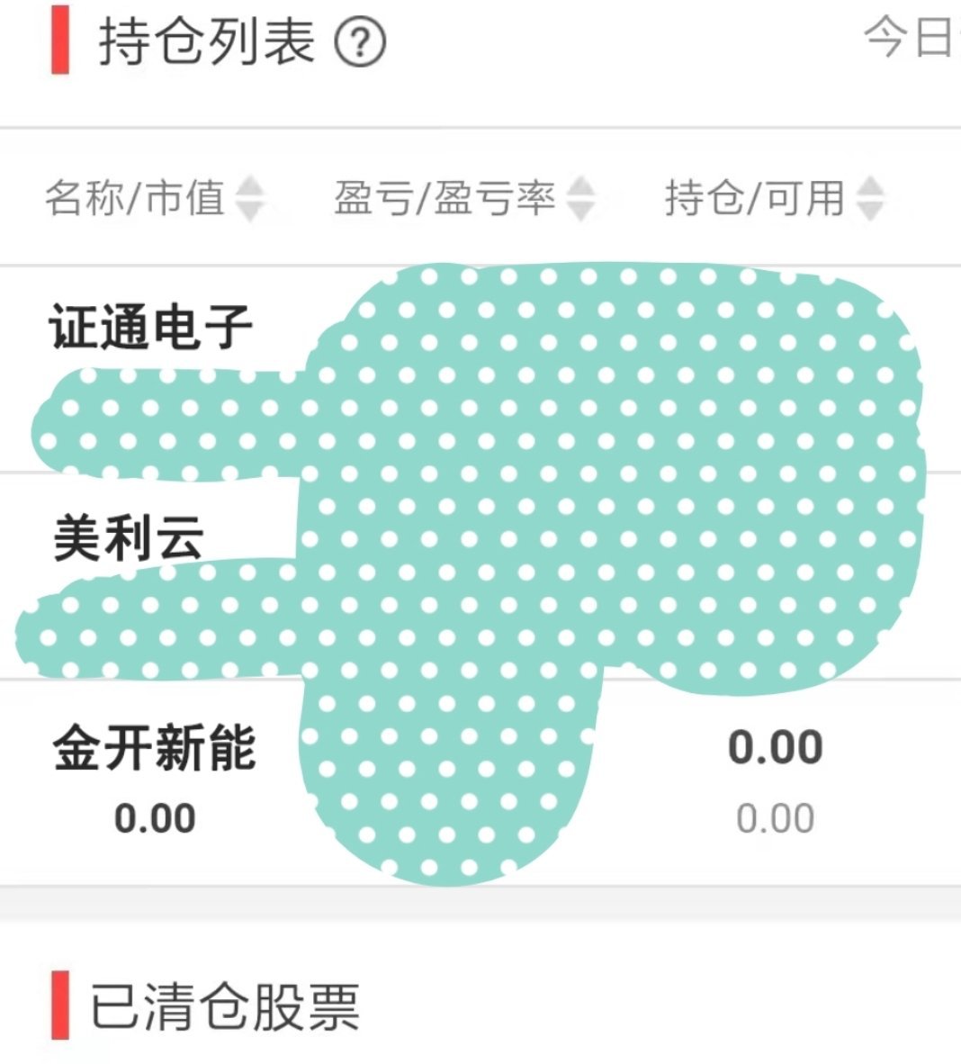 开仓证通电子，美利云 