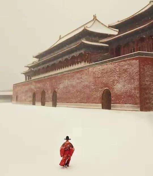 谁言天公不好客，
漫天风雪送一人。