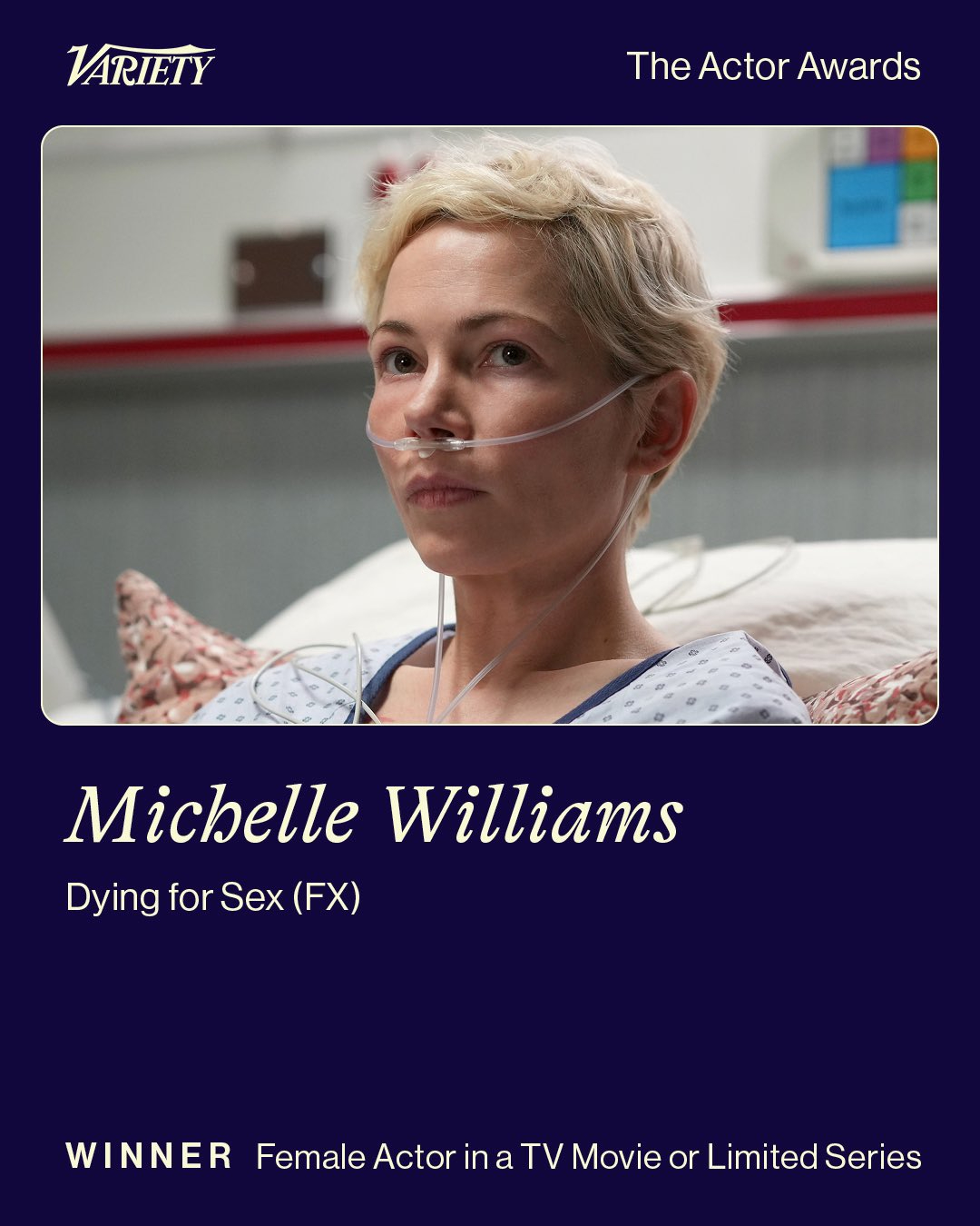 小米赢了！恭喜米歇尔威廉姆斯凭借《死前欲望清单》获得第32届美国演员奖限定剧/电