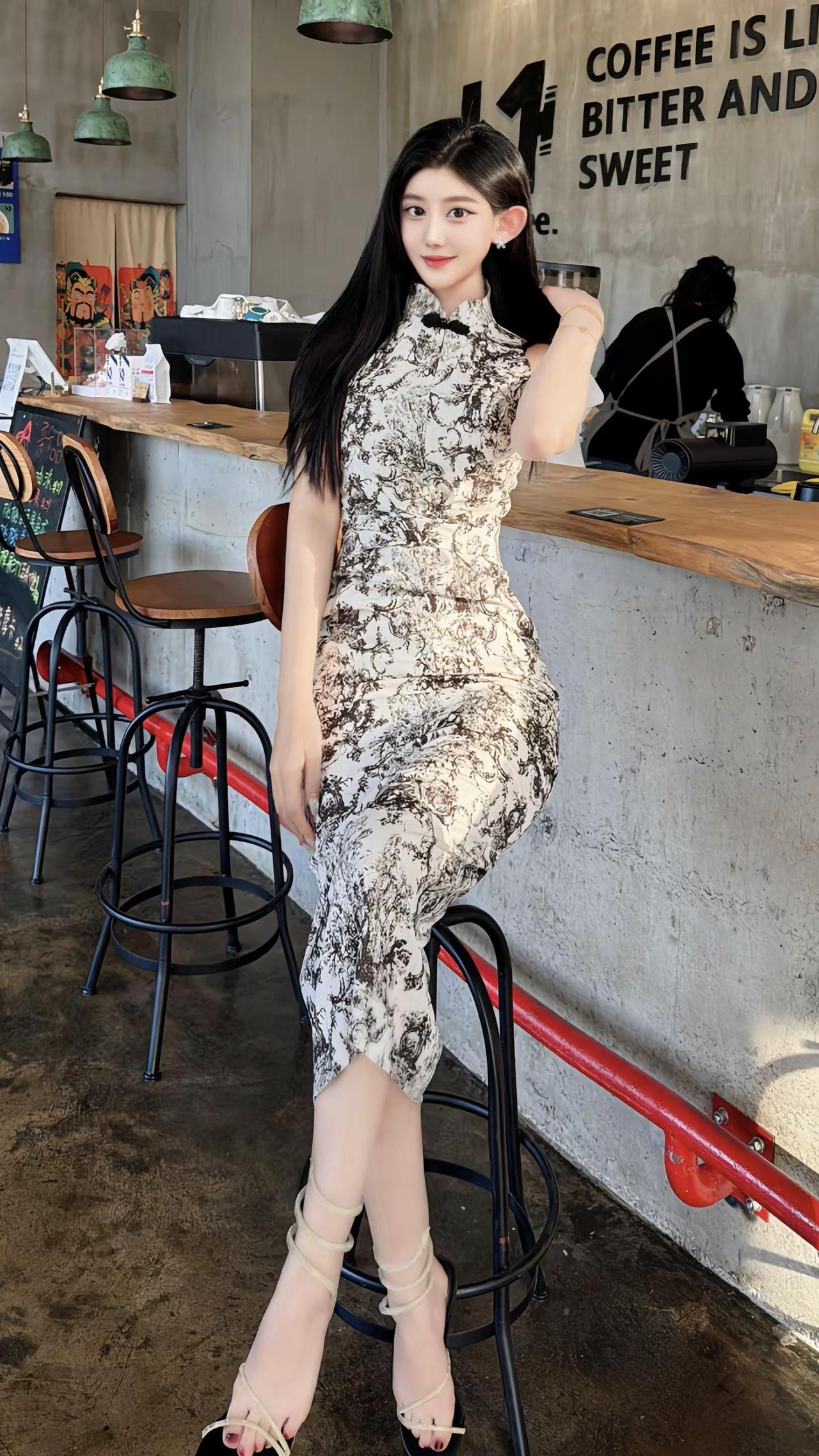 今天御姐风 旗袍ootd