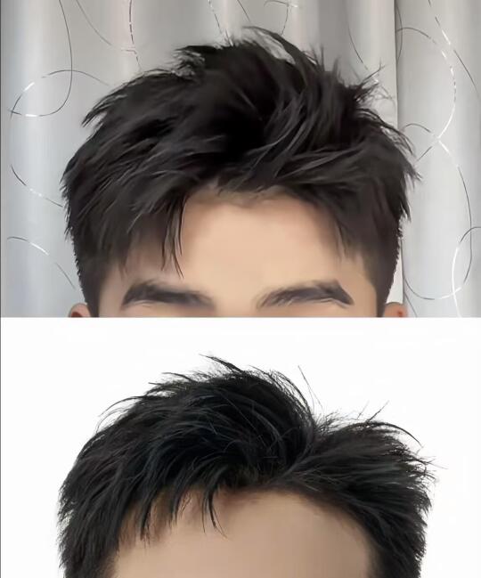 男生纹理帅炸的发型