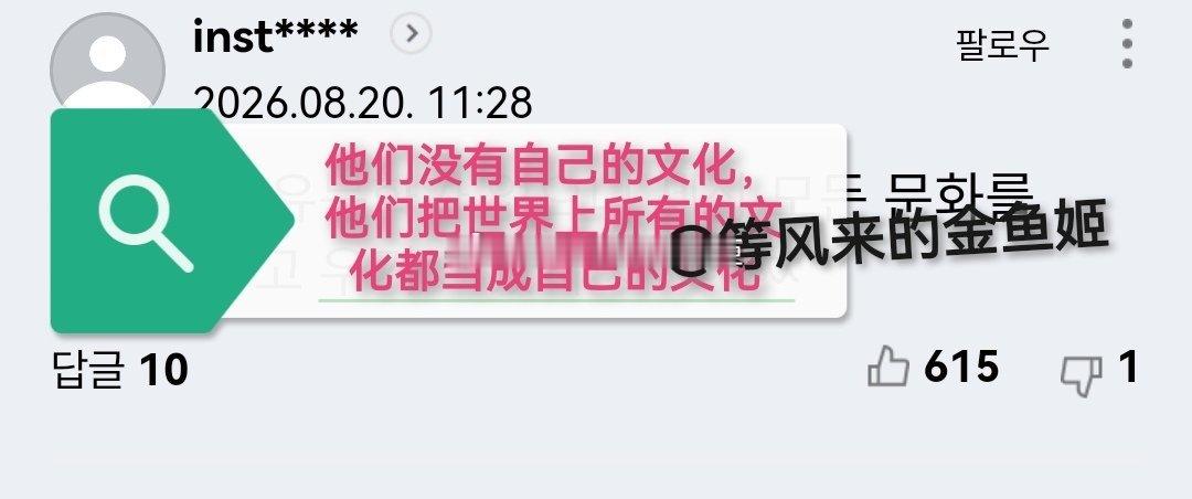 一个中国网红穿着南北朝时期风格的汉服在韩国景福宫玩，在景福宫玩得很多外国游客称赞