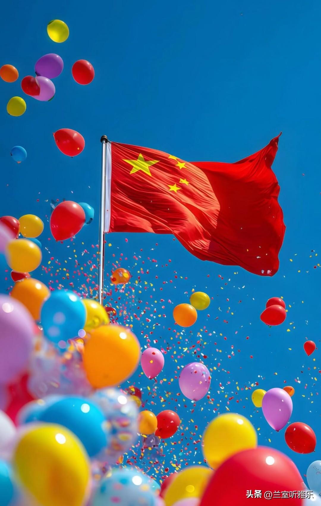 当国旗在晨光里缓缓升起，满城飘扬的红色，是独属于十月的浪漫。回望过往，从山河动荡