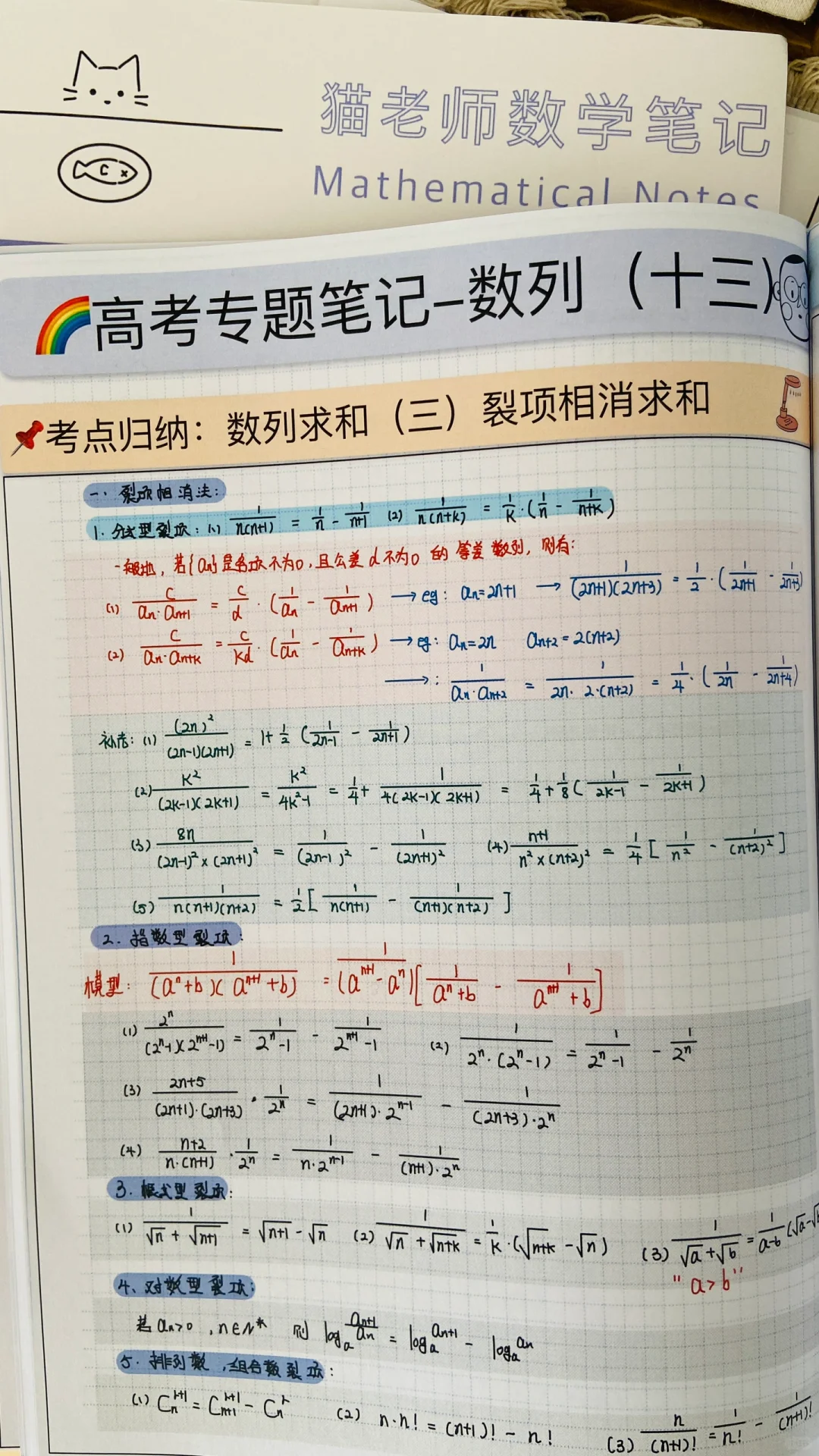 高中数学最全的数学笔记✅