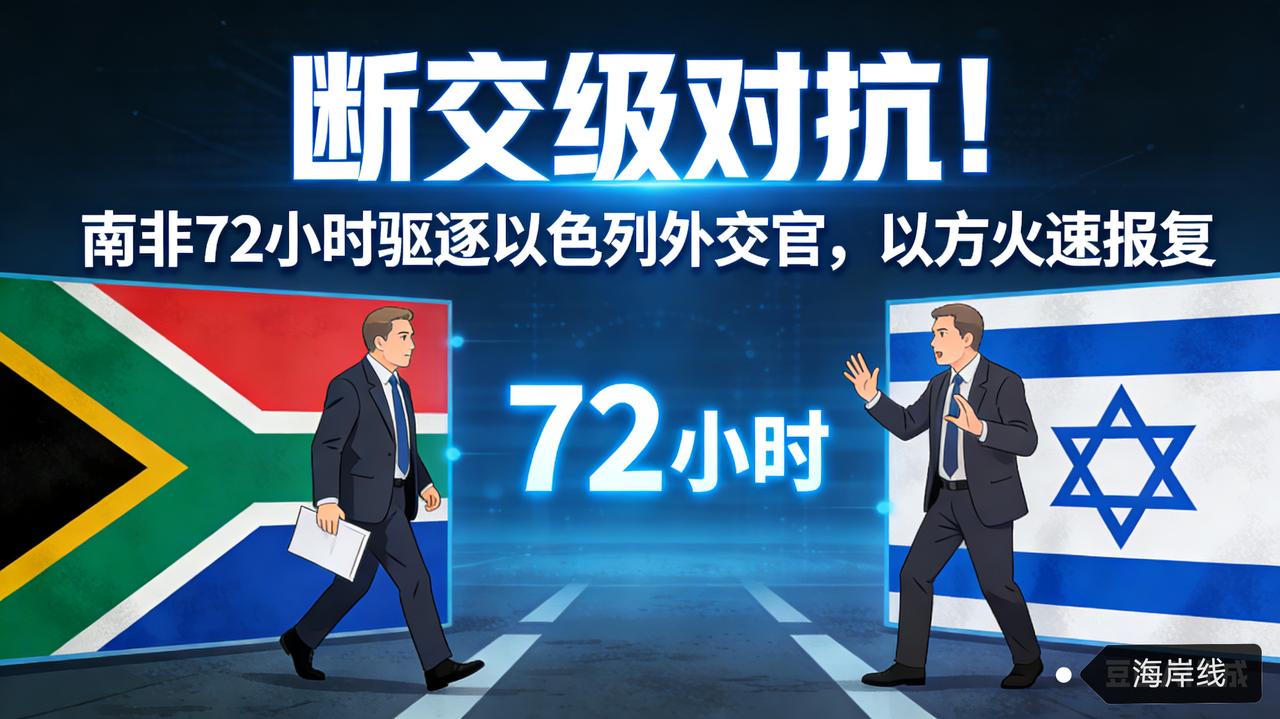 断交级对抗！南非72小时驱逐以色列外交官，以方火速报复
 
以色列官方社交媒体多