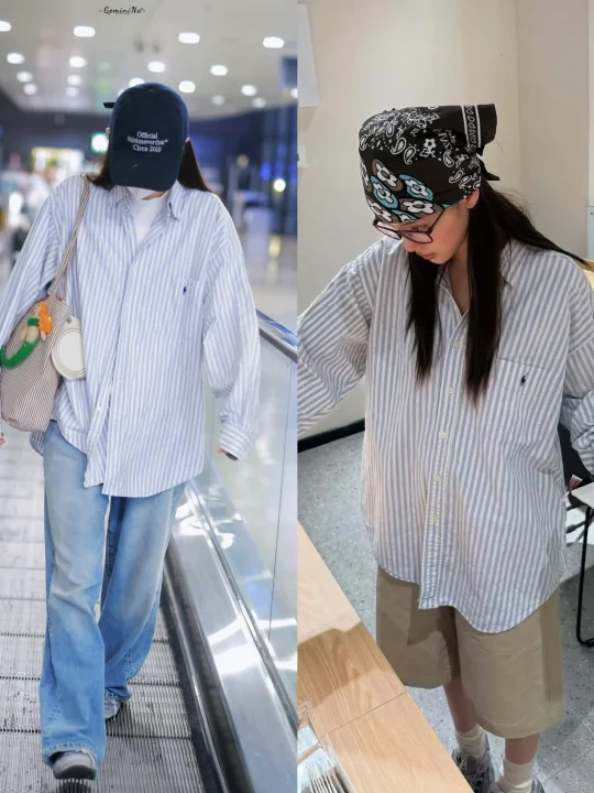 欧阳娜娜 |一件衬衫的两件穿搭思路