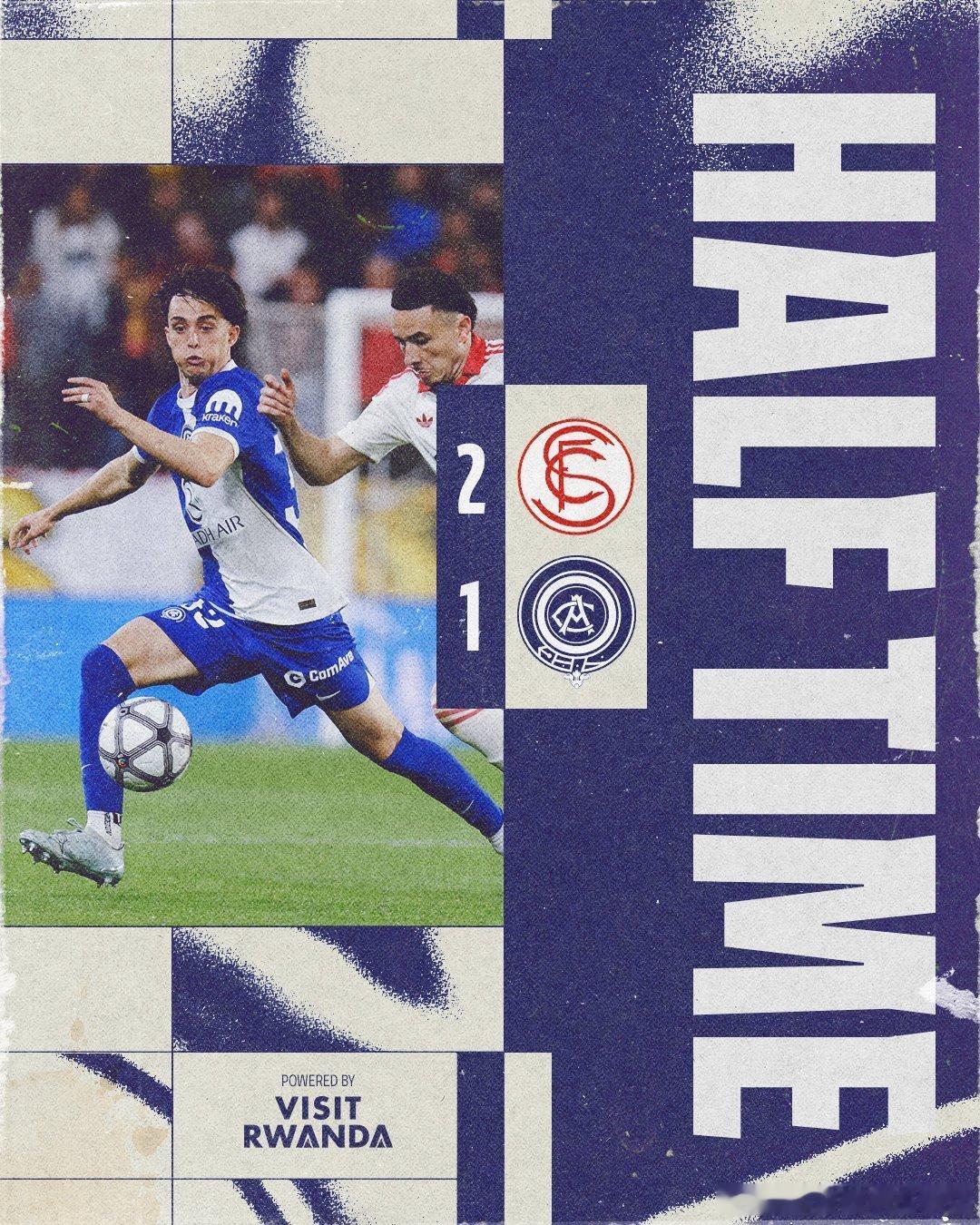 ⏱️中场休息｜塞维利亚2️⃣-1️⃣马德里竞技小孩哥们的表现可圈可点，但依然略显